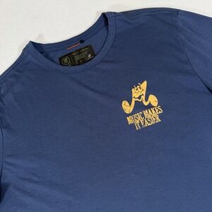 Roark Mens Large Blue Run Amok Short Sleeve Dry Fit Mathis Soundtrack T Shirt